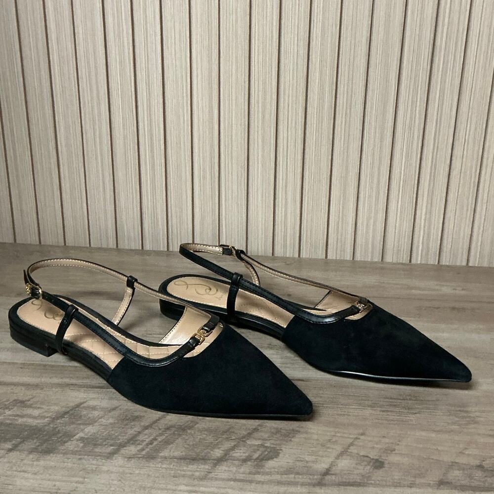Sam Edelman Cohen Slingback Pointed Toe Flats Size 9.5 - Picture 2 of 9